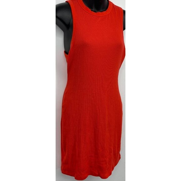 SKIMS Cotton Rib Tank Dress Ruby Bodycon Mini Ribbed Womens Large L NEW NWT - Picture 4 of 9